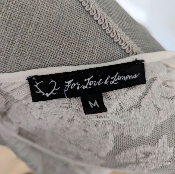 NWOT For Love & Lemons Ivory Lace Babydoll Dress - Picture 5 of 6